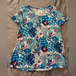 Lilly Pulitzer Scoopneck Etta Top Size L